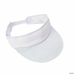 Buy ❤️ Bulk DIY White Cotton Visors - 48 Pc. 🌟