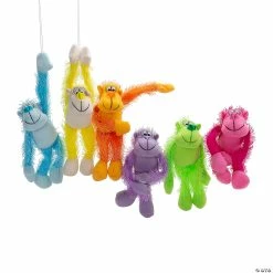 Budget 👏 Bulk Long Arm Neon Stuffed Gorillas - 72 Pc. ⭐ -Emoji Bendables Shop bulk long arm neon stuffed gorillas 72 pc 13956496 a02