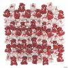 Budget ⭐ Bulk Mini Valentine's Day Hugs & Kisses Stuffed Bears - 72 Pc. 😉