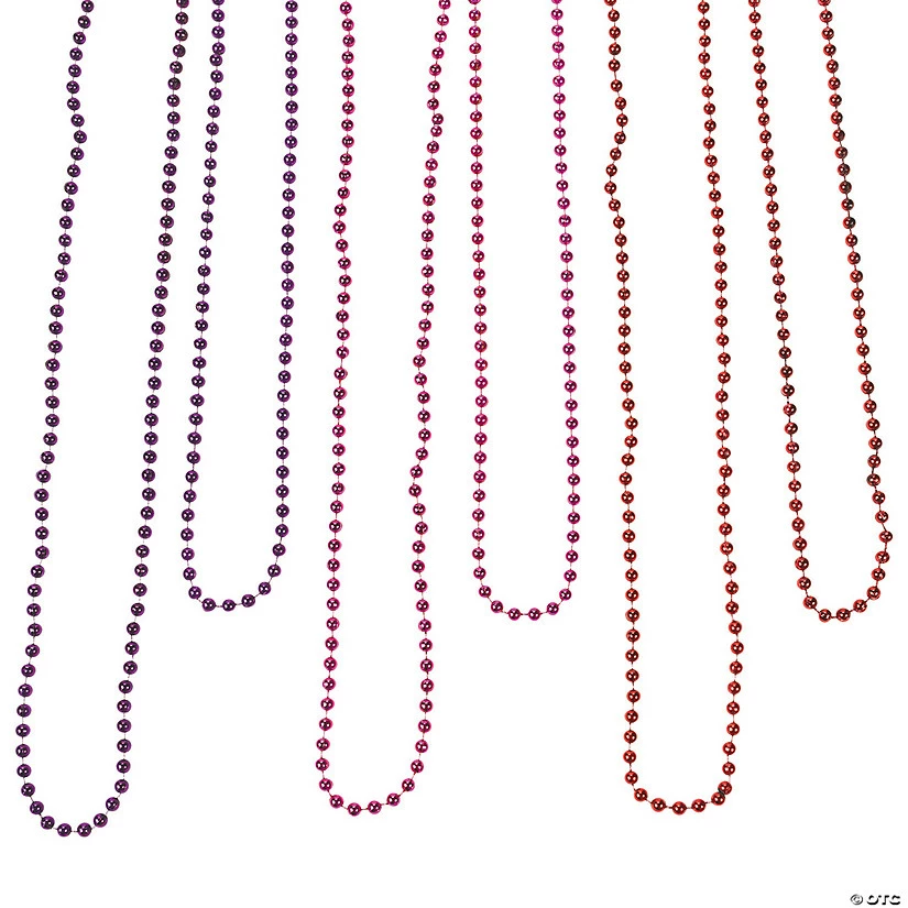 Best Pirce ✨ Bulk Red, Purple & Fuchsia Bead Necklace Assortment - 144 Pc. 😍 1 Best Pirce ✨ Bulk Red, Purple & Fuchsia Bead Necklace Assortment - 144 Pc. 😍