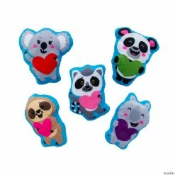 New 👏 Bulk Trendy Valentine Stuffed Flat Animals - 50 Pc. 🎁