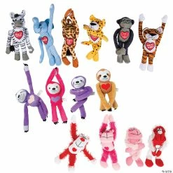 Best Pirce 🛒 Bulk Valentine Long Arm Stuffed Animal Assortment - 72 Pc. 😀