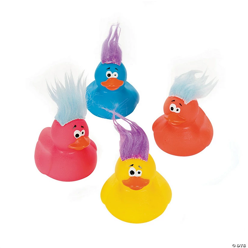 Discount 💯 Crazy Hair Rubber Ducks - 12 Pc. ⌛ 1 Discount 💯 Crazy Hair Rubber Ducks - 12 Pc. ⌛