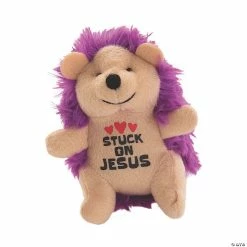 Cheap 🔥 Easter Stuck on Jesus Religious Stuffed Hedgehogs - 12 Pc. 👍