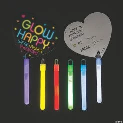 Best Pirce 🥰 Glow Stick Valentine Exchanges with Card for 12 🤩