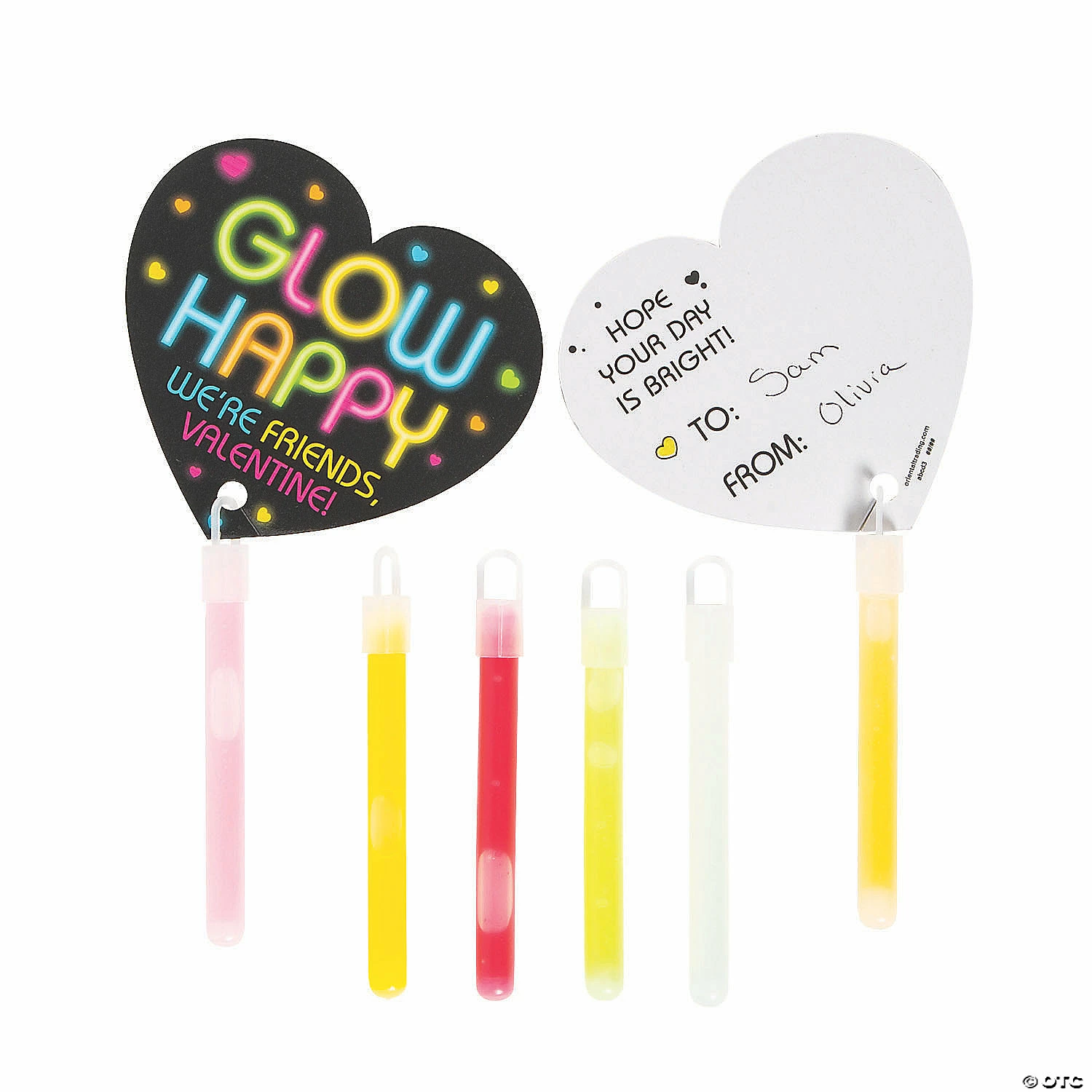 Best Pirce 🥰 Glow Stick Valentine Exchanges with Card for 12 🤩 2 Best Pirce 🥰 Glow Stick Valentine Exchanges with Card for 12 🤩 - Image 2
