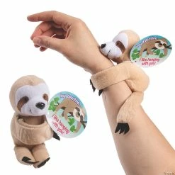 Promo 💯 Hugging Stuffed Sloth Bracelet Valentine Exchanges with Card for 12 ❤️