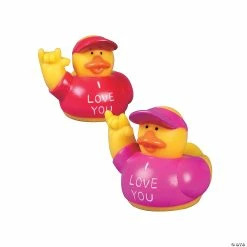 Deals 👏 “I Love You” Rubber Ducks - 12 Pc. ⭐