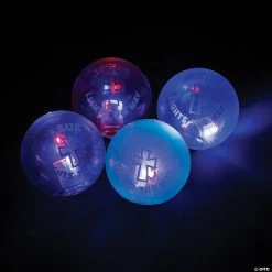 Wholesale 💯 Jesus Lights the Way Light-Up Bouncy Balls - 12 Pc. 🛒