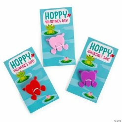 Promo 🎉 Jumping Hearts with Frog Valentine Exchanges with Card for 72 👍