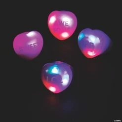 Best reviews of 🎉 Light-Up Conversation Heart Rings - 12 Pc. 😍