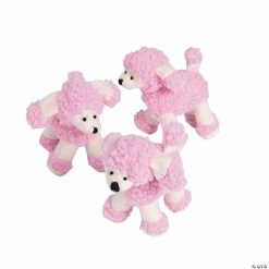 Best Sale 😍 Mini Pink Stuffed Poodles - 12 Pc. ✔️