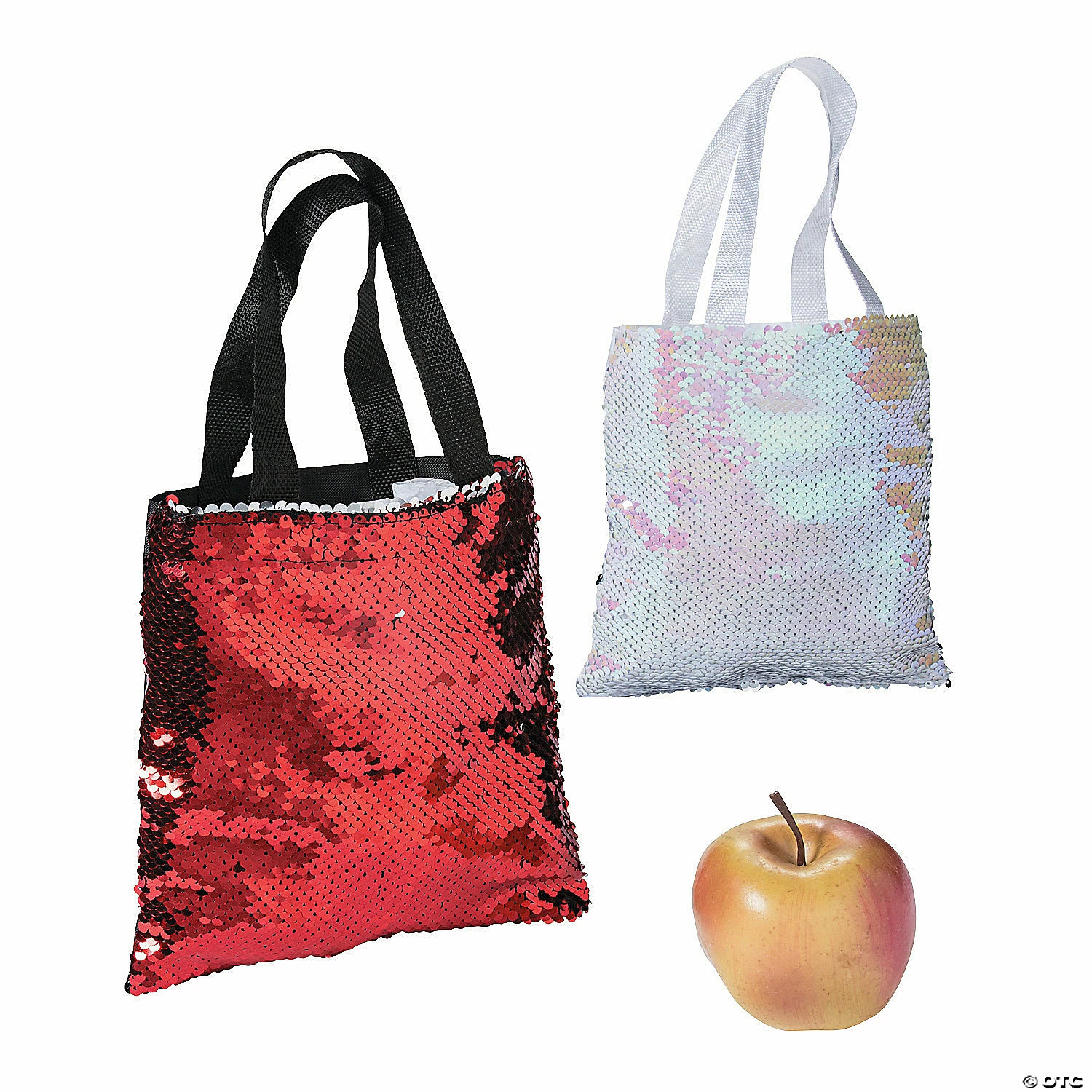 Cheapest π Mini Valentineβs Day Reversible Sequins Tote Bags - 12 Pc. π - Image 2