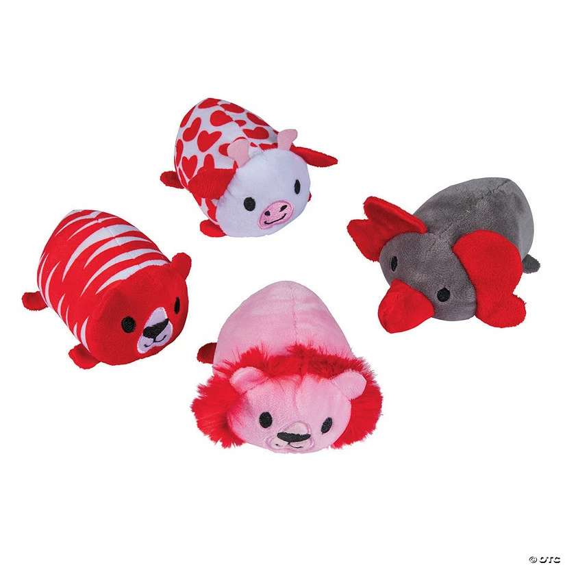 Wholesale 💯 Mini Valentine’s Day Roly-Poly Lion, Elephant, Giraffe, Tiger Stuffed Animals - 12 Pc. ❤️ 1 Wholesale 💯 Mini Valentine’s Day Roly-Poly Lion, Elephant, Giraffe, Tiger Stuffed Animals - 12 Pc. ❤️
