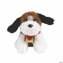 Emoji Bendables Shop 10 Wholesale 😀 Mini Valentine's Day Stuffed St. Bernards - 12 Pc. ⭐
