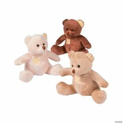 Budget 😉 Patchwork Stuffed Bears - 12 Pc. ✨