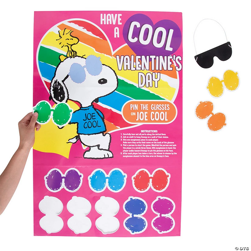 Outlet 🔔 Peanuts® Valentine’s Day Pin the 👓 Sunglasses on Joe Cool Game 🥰 1 Outlet 🔔 Peanuts® Valentine’s Day Pin the 👓 Sunglasses on Joe Cool Game 🥰