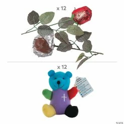 Alternative view of Flash Sale 🔥 Prayer Bear & Chocolate Rose Gift Kit for 12 – 24 Pc. 🎉