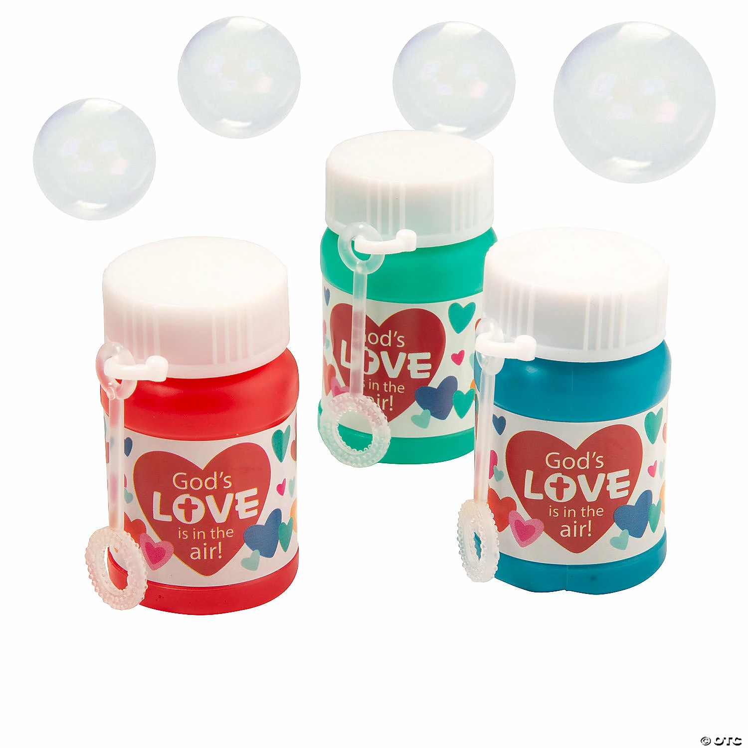 Outlet π Religious Valentine Mini Bubble Bottles - 24 Pc. π 1 Outlet π Religious Valentine Mini Bubble Bottles - 24 Pc. π