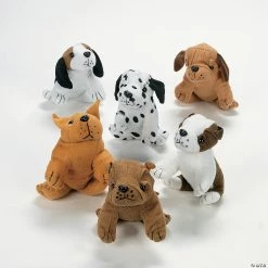 Promo 🥰 Sitting Stuffed 🦮 Dogs - 12 Pc. 🤩 -Emoji Bendables Shop sitting stuffed dogs 12 pc 6 1310 bv