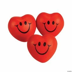 Best deal 🔥 Smile Face Heart-Shaped Stress Balls - 12 Pc. ⭐