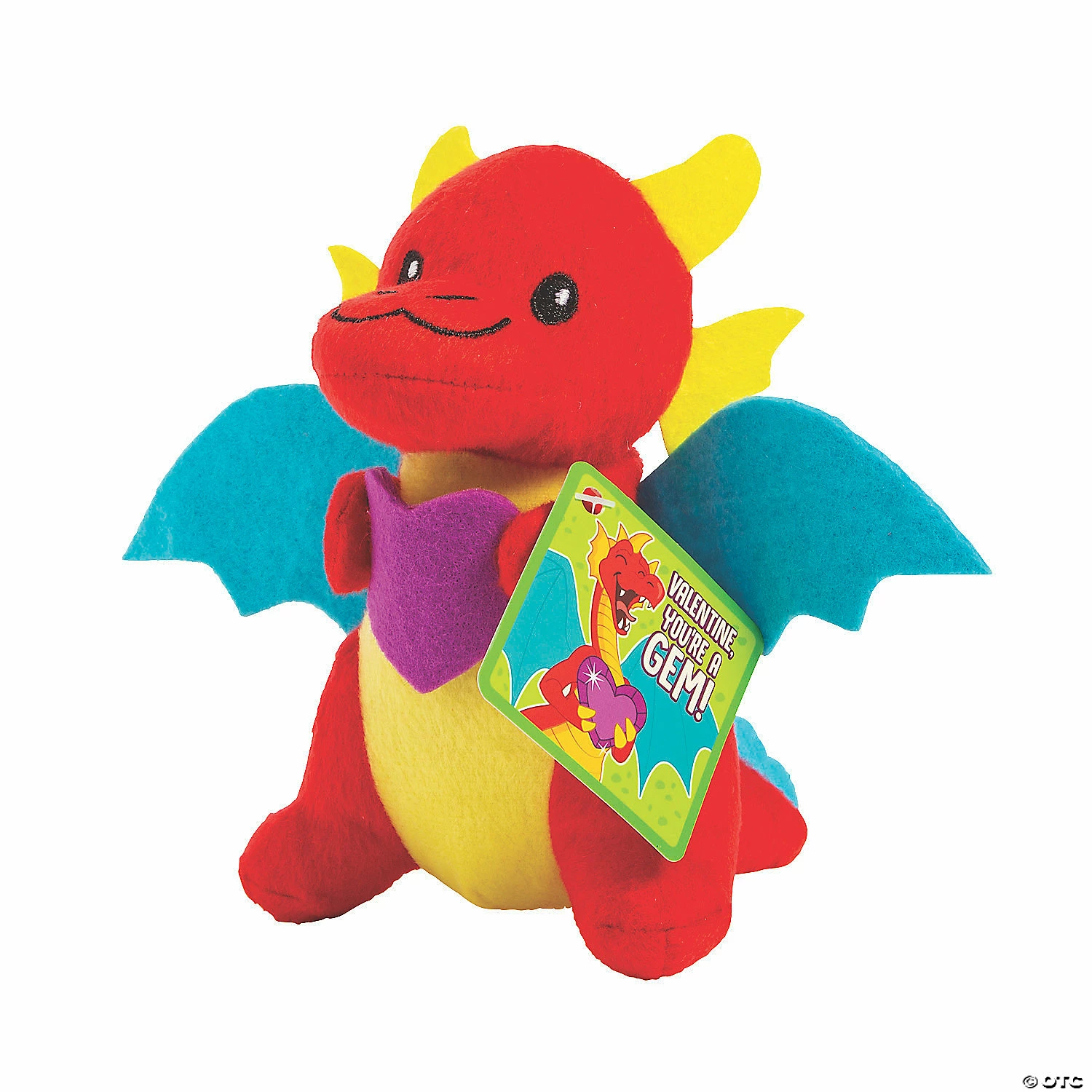 Best Pirce 🥰 Stuffed Dragon Valentine Exchanges with Card for 12 😀 2 Best Pirce 🥰 Stuffed Dragon Valentine Exchanges with Card for 12 😀 - Image 2