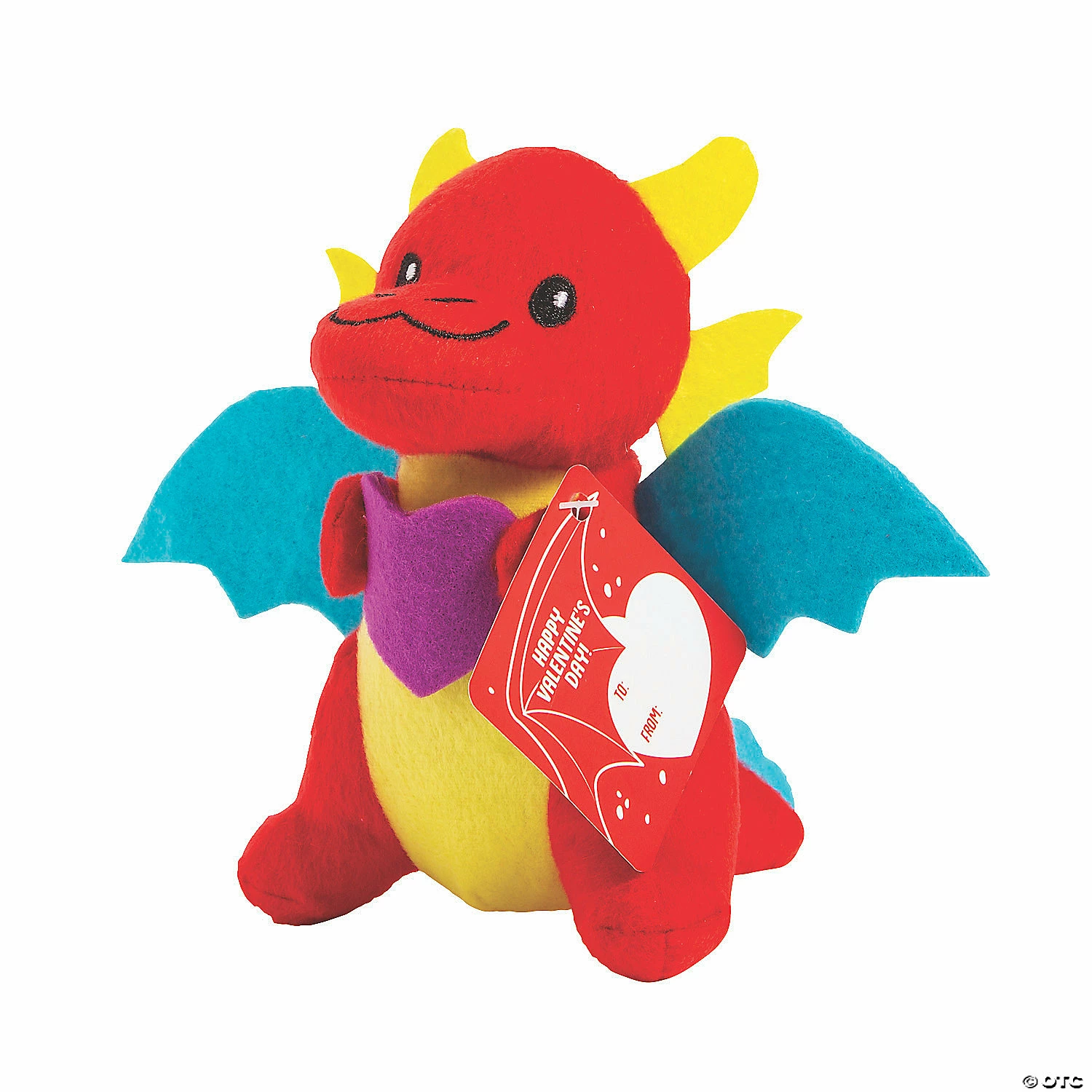 Best Pirce 🥰 Stuffed Dragon Valentine Exchanges with Card for 12 😀 1 Best Pirce 🥰 Stuffed Dragon Valentine Exchanges with Card for 12 😀