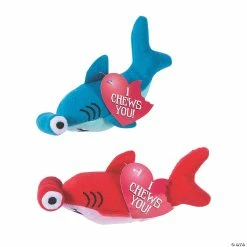 Wholesale 😍 Stuffed 🔨 Hammerhead Shark Valentine Exchanges with Card for 12 ✔️