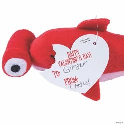 Alternative view of Wholesale 😍 Stuffed 🔨 Hammerhead Shark Valentine Exchanges with Card for 12 ✔️