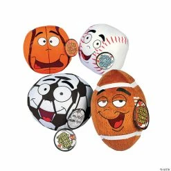 Promo 🔥 Stuffed Sports Balls Valentine Exchanges with Card for 12 ✔️