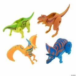 Alternative view of Best reviews of 👏 Transforming Dinosaur Valentine Exchanges with Card for 12 😉