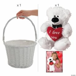 Discount 😉 Valentine Bear Basket Kit - 2 Pc. 🛒 3 Discount 😉 Valentine Bear Basket Kit - 2 Pc. 🛒 -Emoji Bendables Shop valentine bear basket kit 2 pc 14244870 a01