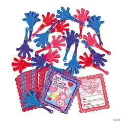 Hot Sale 🔔 Valentine Hand Clapper Fun Favors with Cards ❤️ -Emoji Bendables Shop valentine hand clapper fun favors with cards85 3950 a02