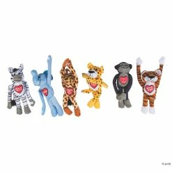 Buy 🛒 Valentine Long Arm Stuffed Animals - 12 Pc. 🎁