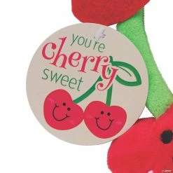 Alternative view of Wholesale ⭐ Valentine Plush Cherries with Card - 12 Pc. ⌛