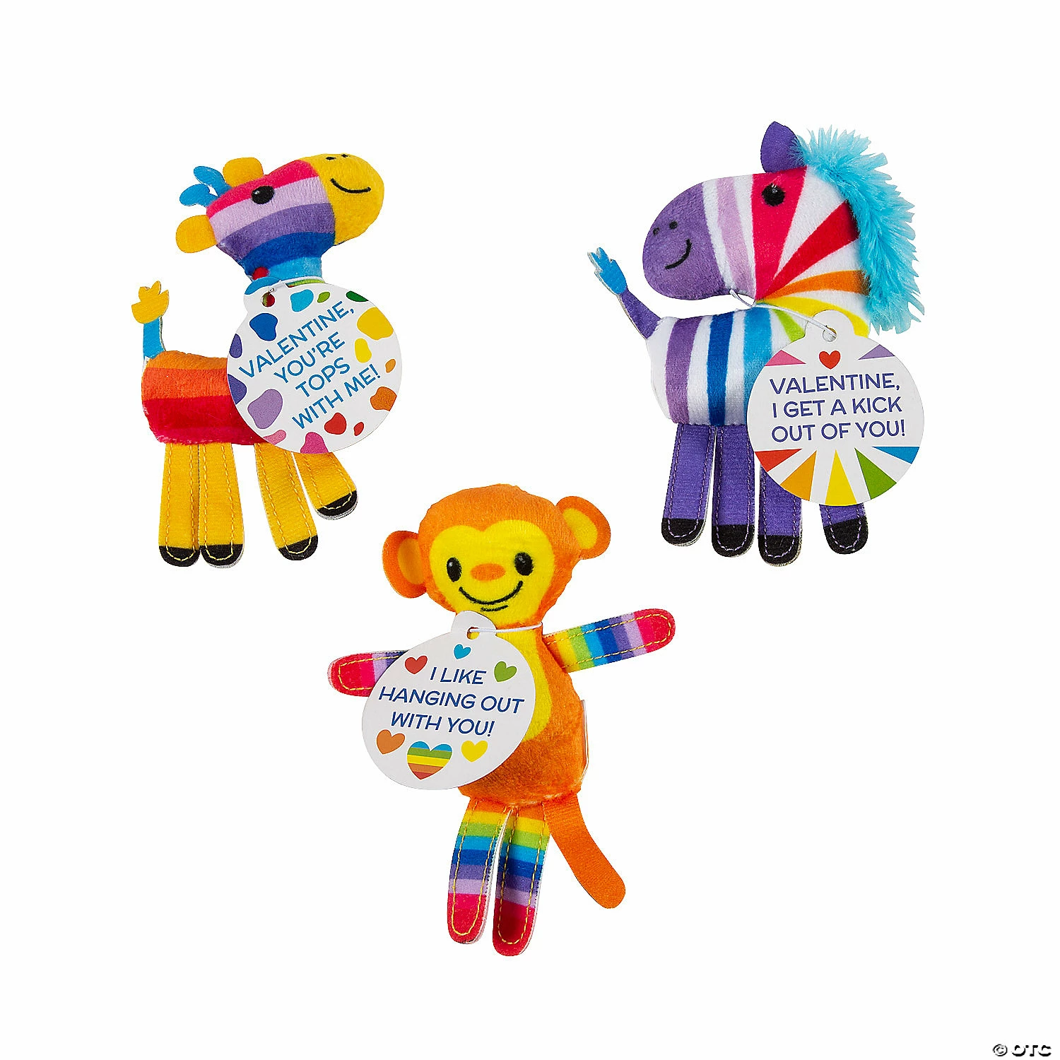Flash Sale 𧨠Valentine Rainbow Stuffed Zoo Animals with Card - 12 Pc. β 1 Flash Sale 𧨠Valentine Rainbow Stuffed Zoo Animals with Card - 12 Pc. β