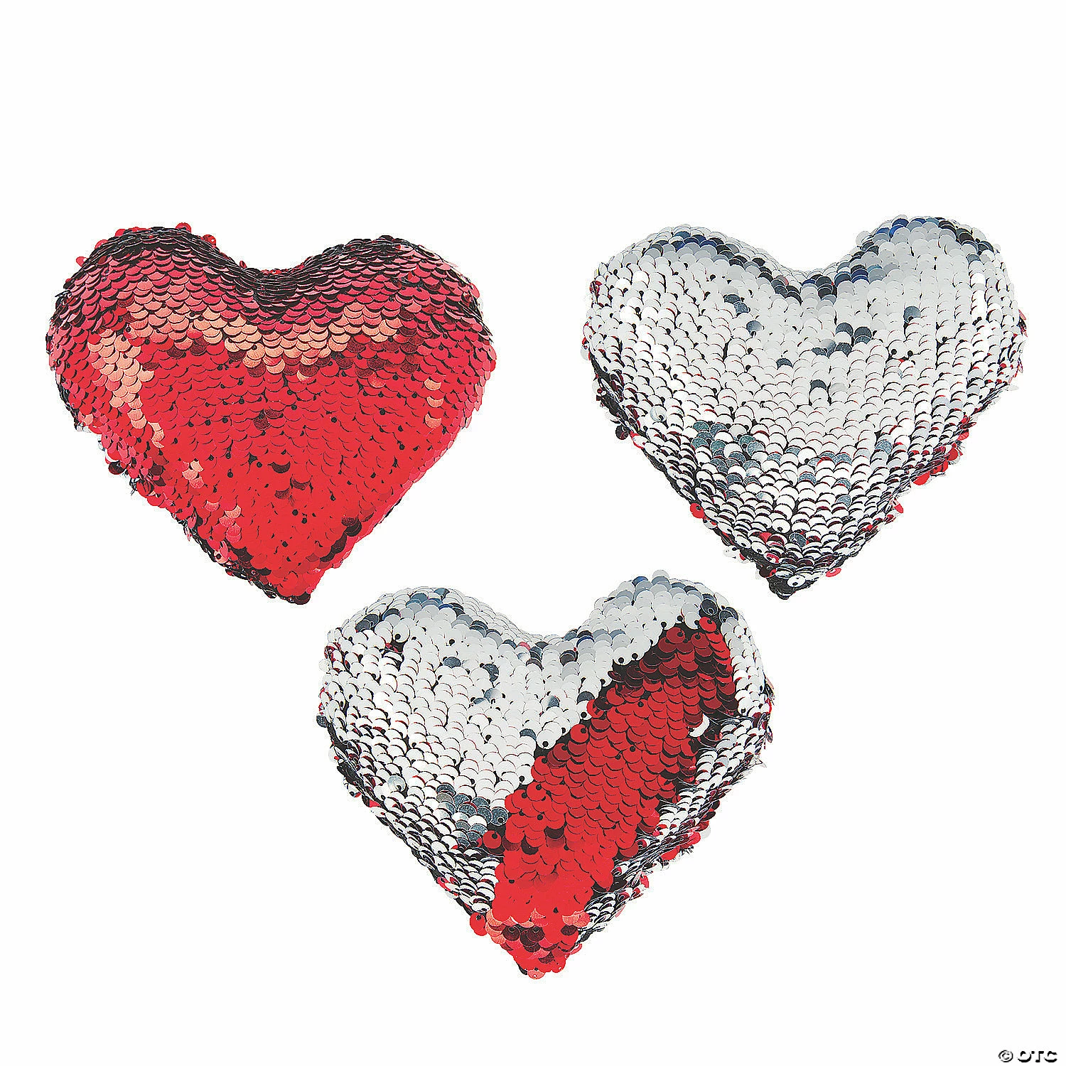 Buy π Valentine Red & Silver Reversible Sequin Stuffed Hearts - 12 Pc. β€οΈ 1 Buy π Valentine Red & Silver Reversible Sequin Stuffed Hearts - 12 Pc. β€οΈ