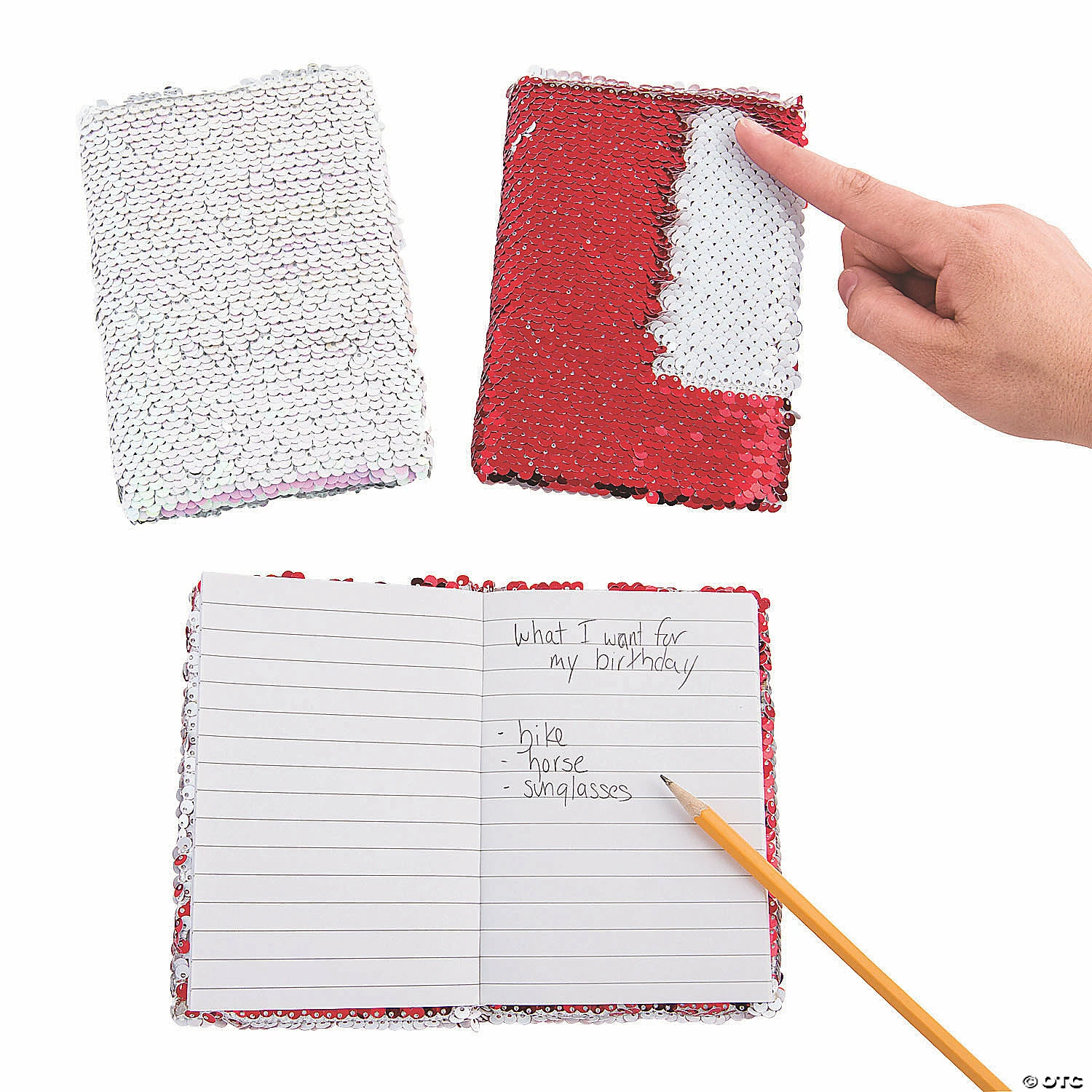 Budget ๐ Valentine Reversible Sequin Notebooks - 6 Pc. ๐ 1 Budget ๐ Valentine Reversible Sequin Notebooks - 6 Pc. ๐