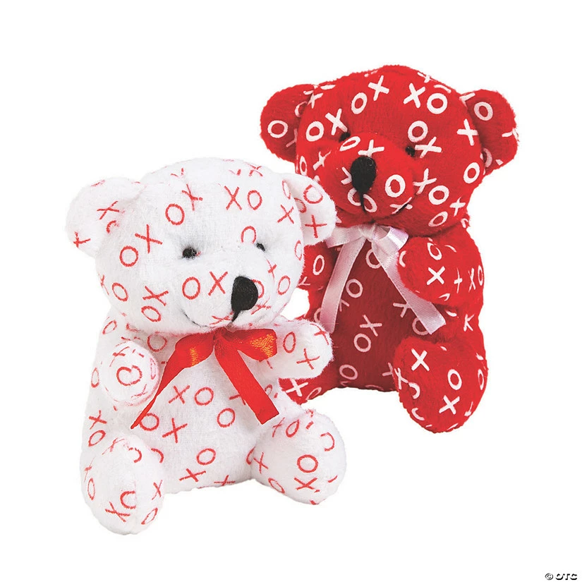 Outlet 👏 Valentine’s Day Mini Red & White Hugs & Kisses Stuffed Bears - 12 Pc. 🤩 1 Outlet 👏 Valentine’s Day Mini Red & White Hugs & Kisses Stuffed Bears - 12 Pc. 🤩