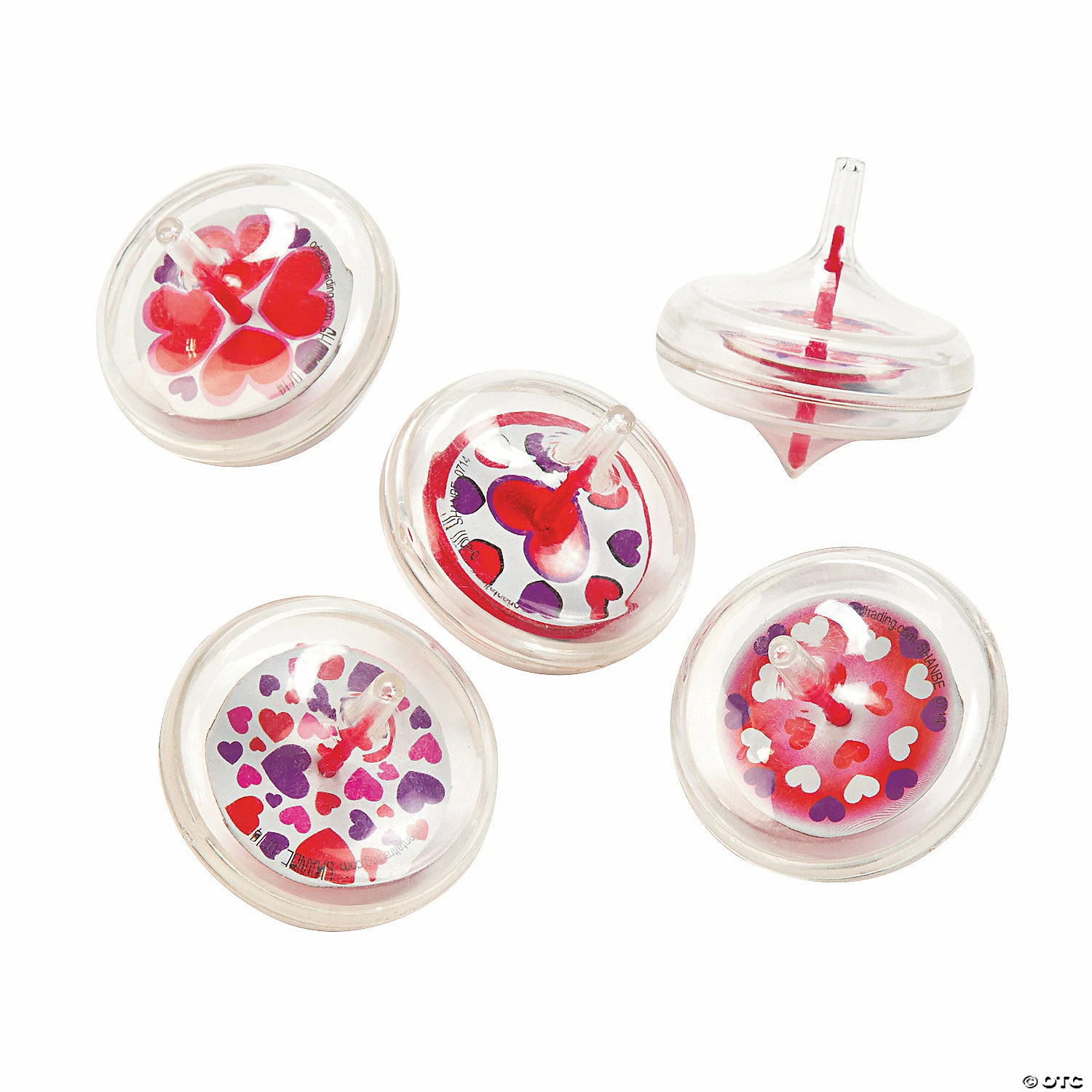 Best Pirce 😉 Valentine Spin Tops - 12 Pc. 🤩 1 Best Pirce 😉 Valentine Spin Tops - 12 Pc. 🤩