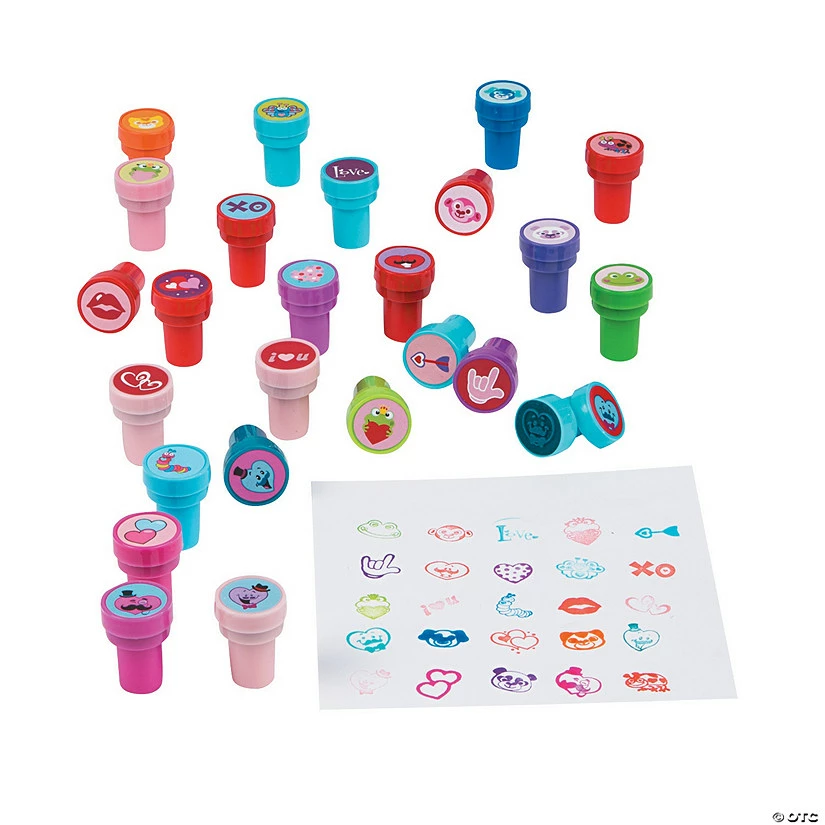 Hot Sale ❤️ Valentine Stamper Assortment - 50 Pc. 👍 1 Hot Sale ❤️ Valentine Stamper Assortment - 50 Pc. 👍