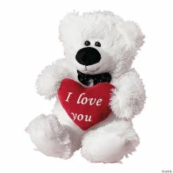 Deals 🤩 Valentine White Stuffed Polar Bear 👍