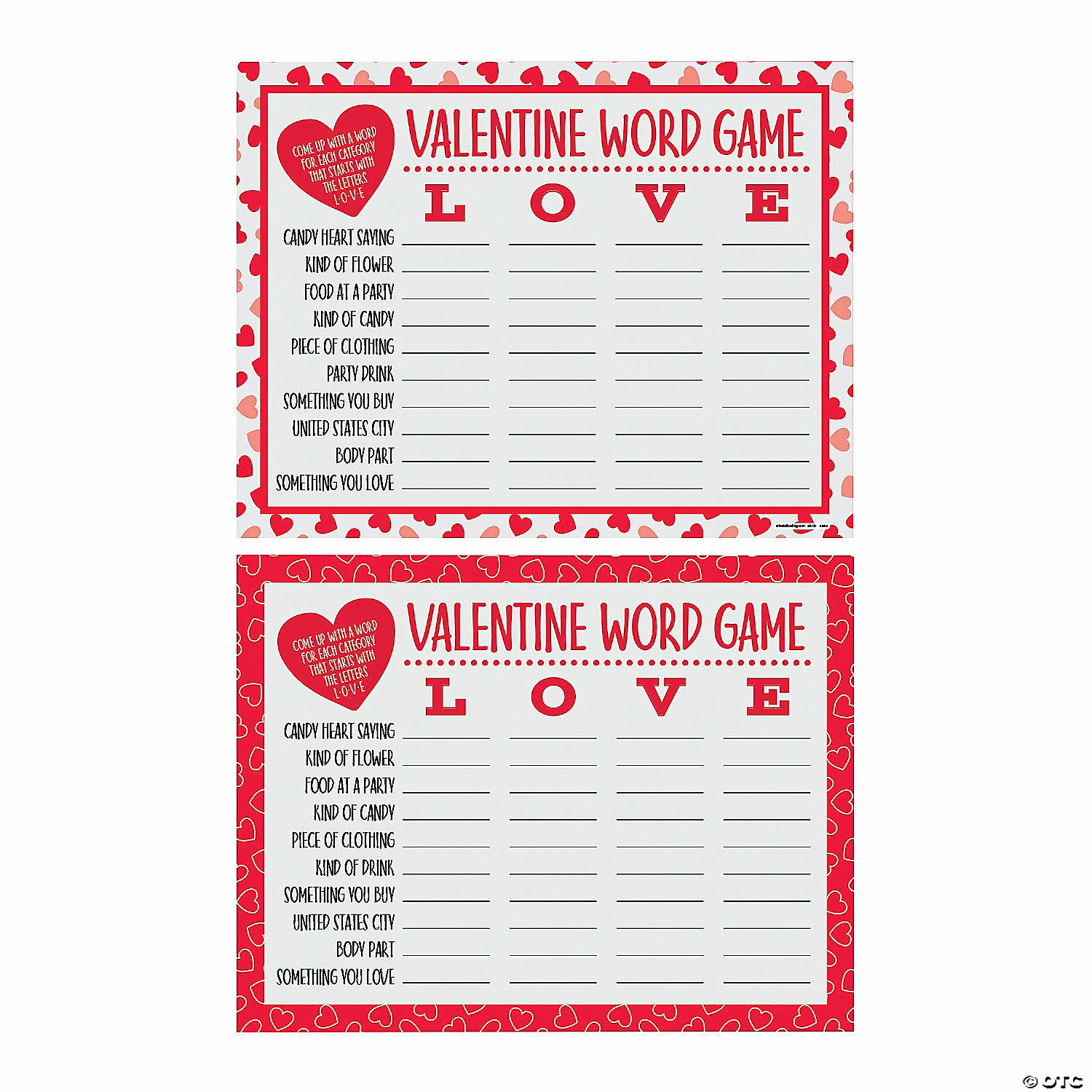 Outlet π Valentine Word Scramble Game - 24 Pc. π₯° 1 Outlet π Valentine Word Scramble Game - 24 Pc. π₯°